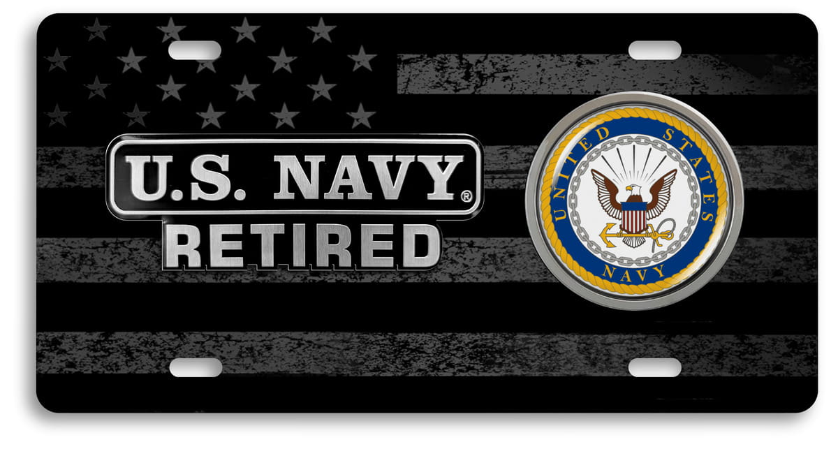 Black US Flag 